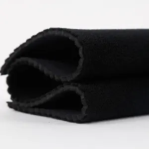 UBL hook and loop strap one sided nylon 3mm 5mm 7mm black hook loop fabric neoprene sheet for sell