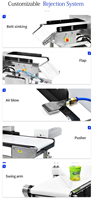Système de Détection Automatique d'Objets Étrangers par Rayons X Haute Précision avec Système de Rejet, Protection IP65 pour Aliments Emballés, Garantie 1 An