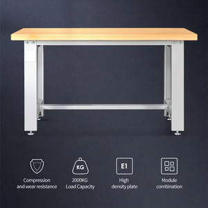 <span class=keywords><strong>Table</strong></span> <span class=keywords><strong>d</strong></span>'établi personnalisée <span class=keywords><strong>en</strong></span> acier robuste et moderne avec panneaux de <span class=keywords><strong>bois</strong></span> pour garages, laboratoires, industries, écoles, hôtels, ateliers - Product Image 3