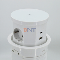 Prise d'extension de puissance d'ascenseur pneumatique prise EU/US/AU Standard Pop Table de bureau atelier 3 IP44 USB A + C chargeur pour atelier