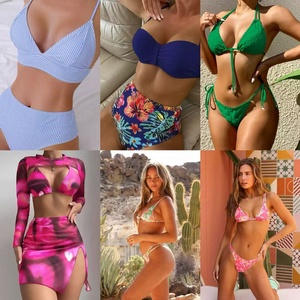 Nuevos productos de venta caliente traje de baño cubrir mujeres 2 piezas traje de baño completo hermoso Sexy bronceado a través de <span class=keywords><strong>Bikini</strong></span> traje de baño - Product Image 3