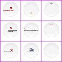 Ensemble de vaisselle de luxe en porcelaine fine Phnom Penh, écologique et compatible lave-vaisselle, pour la restauration hôtelière, vente en gros