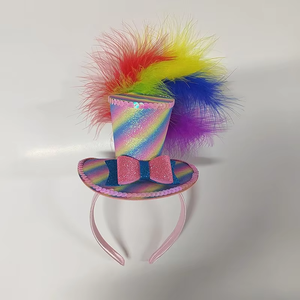 बच्चों का जन्मदिन प्लास्टिक हेयर बैंड गिफ्ट लड़कियों को बड़े सीक्वेन ताज हेडबैंड बाल - Product Image 3