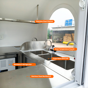 Chariot à café mobile personnalisé TUNE, camion à jus, camion de nourriture mobile, <span class=keywords><strong>remorque</strong></span> alimentaire mobile - Product Image 3