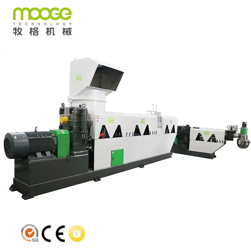 plastic bags recycling granulate melting machine price