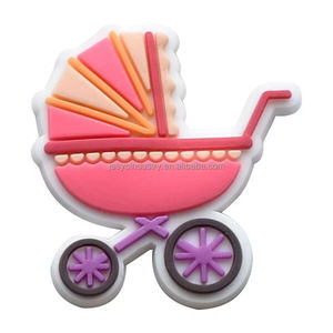 Vente en gros de breloques pour chaussures bébé garçon fille cadeaux promotionnels décoration de chaussures tétine biberon poussette lits bébé sabot breloques pour chaussures - Product Image 5