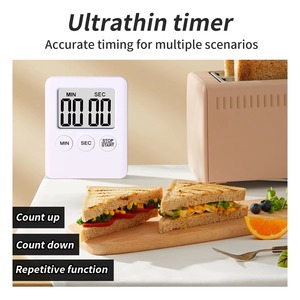 Ultra Slim Home Kitchen <b>Timer</b> Digital Mini Cooking <b>Timer</b> Large LCD Display <b>Timer</b> Count-Down with Magnetics - Product Image 2