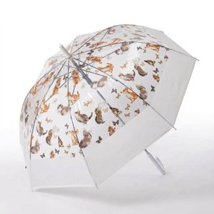 Nouvel Arrivage Parapluie Promotionnel Transparent Multicolore à 8 Baleines Coupe-Vent Motif Chat Mignon Vente en Gros - Product Image 3