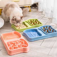 Bol de Luxe Anti-Étouffement pour Chats et Chiens : Gamelle Anti-Glouton pour Manger Lentement – Offre Spéciale