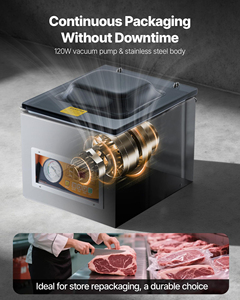 Machine d'emballage sous vide 260W en acier inoxydable pour aliments humides, longueur de scellage 10,2 po, pour cuisine domestique - Product Image 3