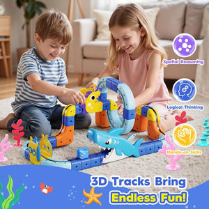 Pista de Carreras Flexible con Tren Antigravedad, Rieles Magnéticos Infinitos 3D, Juguetes STEM, Set de Tren Eléctrico para Niños - Product Image 2