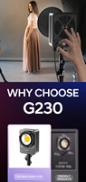 Lampu Fill fotografi portabel 330W, untuk Studio fotografi 2700-6500K warna ganda suhu 230W siaran langsung untuk ponsel