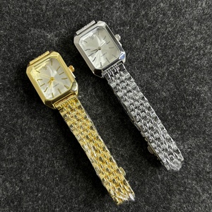 Nouvelle montre carrée à quartz pour étudiante, montre en alliage légère et luxueuse pour femme, bracelet en acier, montre simple et tendance pour étudiante - Product Image 5