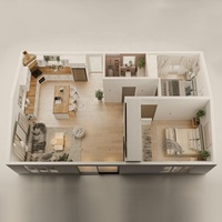 Maison préfabriquée modulaire Quacent à installation rapide, cadre SIP, bureau de jardin, mini-maison, maison ADU, à vendre