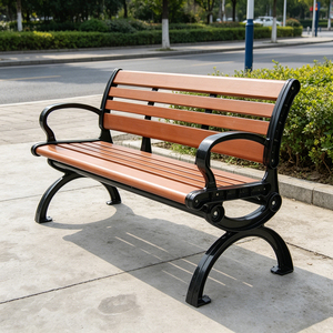 <span class=keywords><strong>Banc</strong></span> en métal d'extérieur, design moderne et durable, pour appartement ou patio, capacité de 2 ou 3 places - Product Image 4