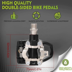 Pedal sin Clip para Bicicleta BMX <span class=keywords><strong>de</strong></span> Carretera LEWEE OEM/ODM, Aleación <span class=keywords><strong>de</strong></span> Aluminio Ultraligera, Rodamiento Sellado, Resistente al Agua, Autoblocante para Delta - Product Image 2