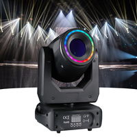 Mini Sharpy faisceau LED 150W DMX Spot effet arc-en-ciel tête mobile lumière LED anneau pleine couleur lumière de scène pour Dj Disco Bar fête