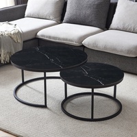 Table à thé moderne nordique en acier inoxydable ronde en métal doré centre de luxe en bouleau table basse en marbre