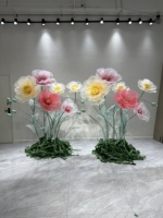 Set Bunga Poppy Tersedia dalam Berbagai Warna, Cocok untuk Latar Belakang Pernikahan, Hotel, Pusat Perbelanjaan, dan Pesta Taman.