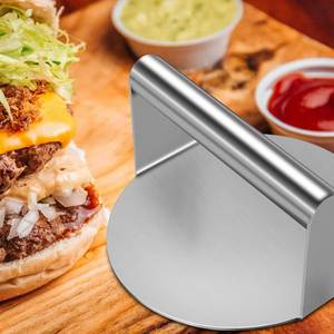 Presse à hamburgers en acier inoxydable, outil pour griller le bacon et presser les tortillas, machine à galettes de viande, outils pour la viande et la volaille, pour hamburgers et sandwichs - Product Image 1