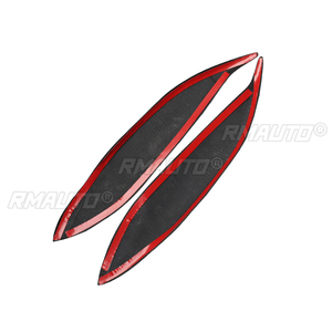 1 paire de couvre-phares en fibre de carbone véritable pour Honda Civic 1996 1997 1998, accessoires de voiture - Product Image 4