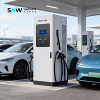 SINOWAVE 240KW Station de Recharge Rapide DC pour Véhicules Électriques, Modèle Split, Fixation au Sol, Double Ports GBT pour Camions et Autobus, Nouvelle Certification IP55 Anti-Fuite