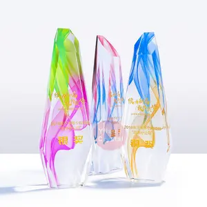 Venda quente Pessoal K9 Colorido de Cristal Prêmio Troféu Lembranças Troféu Esportes Concurso de Final