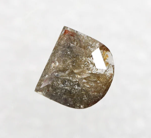 Calidad Premium 2,21 Ct. Diamante suelto de corte rosa de media luna rústica natural 9,33x8,49x2,36mm DIAMANTE RARO para anillo de compromiso - Product Image 2