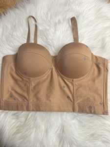 Groothandel Dames Op Maat Gemaakt Basic Verstelbare Luxe Stalen Ring Schouderband Simpele Bustier <span class=keywords><strong>Corset</strong></span> Top - Product Image 2