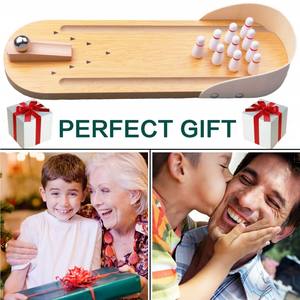 Mini-<span class=keywords><strong>jeu</strong></span> <span class=keywords><strong>de</strong></span> bowling <span class=keywords><strong>de</strong></span> table en bois pour le plaisir à la maison ou au bureau, <span class=keywords><strong>jeu</strong></span> <span class=keywords><strong>de</strong></span> bureau et cadeaux amusants pour collègues - Product Image 6