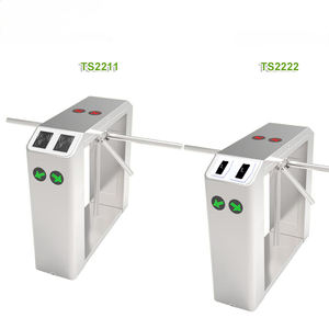 Tourniquet vertical à double voie avec lecteur d'empreintes digitales biométrique et carte RFID, série TS-2200 - Product Image 2