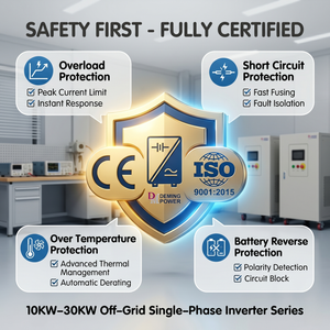 CE Certified Reliable Performance 10kw 15kw Off <b>Grid</b> Single Phase Inverter Fully Isolated Design Continuous Full Power - Product Image 2