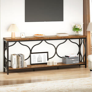 Nouveautés Table Console de Canapé Rustique en Bois <span class=keywords><strong>pour</strong></span> Entrée et Salon avec Étagère - Product Image 3