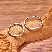 Anneau de nez articulé en titane G23 pour piercing septum, boucles d'oreilles créoles gothiques, piercings pour lèvre, oreille, cartilage et hélix