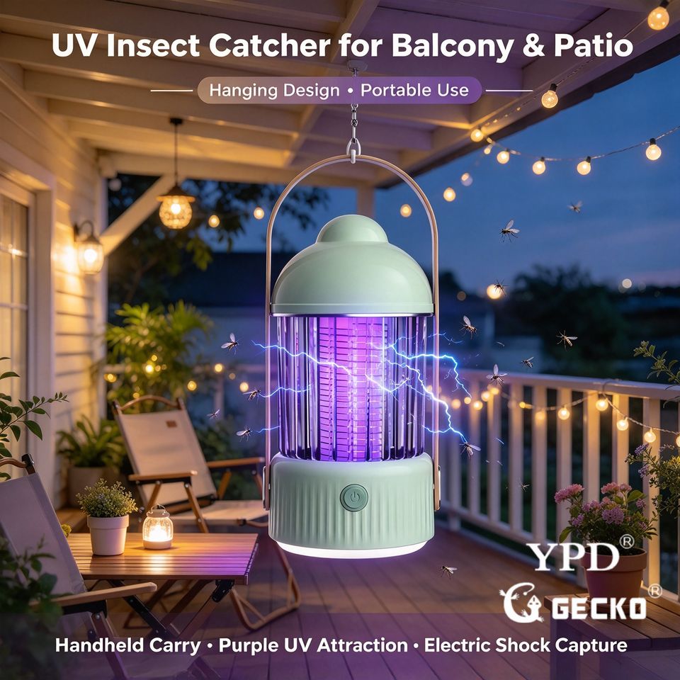 GECKO YPD OEM Portable UV Insect Zapper Mosquito Killer Lamp Hanging ...