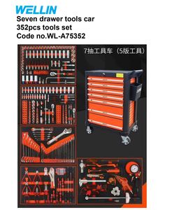 Công Cụ Ngăn Kéo Xe Với 3 Ngăn Kéo Lớp/4 Ngăn Kéo Lớp/7 Ngăn Kéo Lớp Màu Cam - Product Image 3