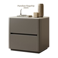 2024 nouveau modèle selle en cuir Table de chevet Design moderne boîte de rangement en bois lumière créative luxe haut de gamme petite Table basse