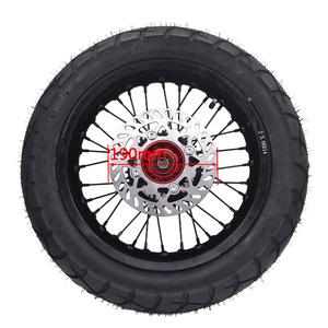 Ruota Super Motore da 14 Pollici 2.50-14 con Cerchio Anteriore e Pneumatico Stradale 100/80-14 e Ruota Posteriore 3.00-14 120/80-14 con <span class=keywords><strong>Mozzo</strong></span> in Alluminio CNC - Product Image 4