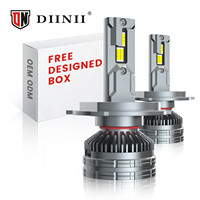 DIINII Série N2 140W Haute Puissance 160000LM Phares LED Canbus Service Personnalisé Deux Tubes en Cuivre H1 H4 H7 H11 9005 9007 H13 Voiture