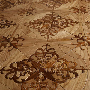 Pavimento in Legno con Design Artistico in Teak e Quercia, <span class=keywords><strong>Parquet</strong></span> Decorato a Motivi - Product Image 2
