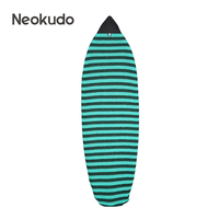 Housse de planche de surf légère en tissu éponge, avec poche intérieure, housse de chaussette de planche de surf multicolore, taille personnalisée