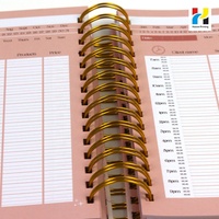 Individuell Bedrucktes Spiralgebundenes Notizbuch, Hardcover Notizbuch mit Beschichtetem Papier, Druckerei für Schul- und Bürobedarf OEM