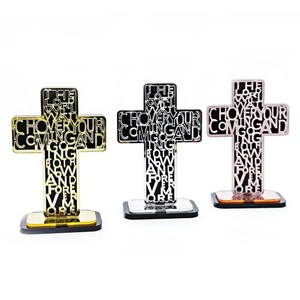 Inscription de jésus en acrylique, croix, décoration de la maison, icône de la Bible catholique, décoration de l'église, Hail marie, 8x12cm - Product Image 6