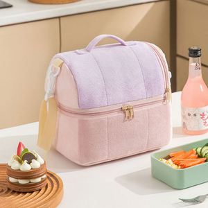 Custom Printed Portable Large Insulated Tote Bag Thermal Lunch <b>Cooler</b> Bag for Women with Strap - Product Image 3