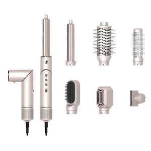 Styler ionique pour cheveux <span class=keywords><strong>SMET</strong></span> 7 en 1 avec moteur sans balais (110 000 tr/min), sèche-cheveux 3 vitesses 900 W, lisseur, boucleur, usage domestique - Product Image 1