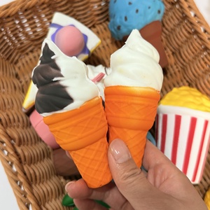 <span class=keywords><strong>Juguete</strong></span> Antiestrés de Simulación de Cono de Helado Squeezable Happiness <span class=keywords><strong>Burger</strong></span> de Rebote Lento - Product Image 2