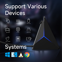 Accessoires informatiques uniques 2026, HUB USB 3.0 4-en-1 OEM ODM pour le gaming avec éclairage RGB