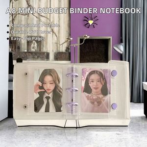 Mini Budget Spiral Binding Diary Binder Wallet Wholesale File Holder Loose Leaf <b>Journal</b> Notebook Planner PVC Binders - Product Image 2