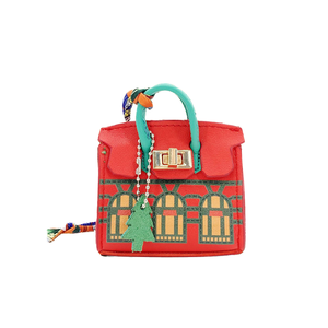 JHT Fabrieks Prijs PU Dames Mode Decoratieve Lichtgewicht Draagbare Mini Tas Hangertje Schattig Klein Huisje Tas Rode Envelop - Product Image 2