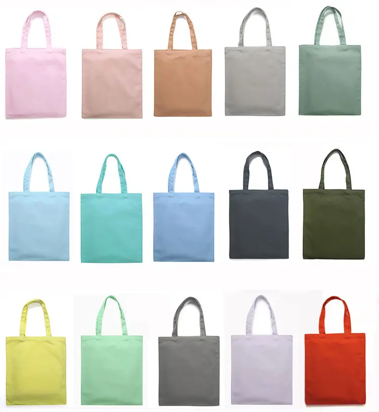 מותאם אישית חיצוני שימוש יומיומי תיק ממוחזר טבעי קניות שקיות כותנה לשימוש חוזר שקיות בד לקניות
